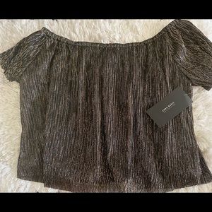 Zara top shiny size Small NWT